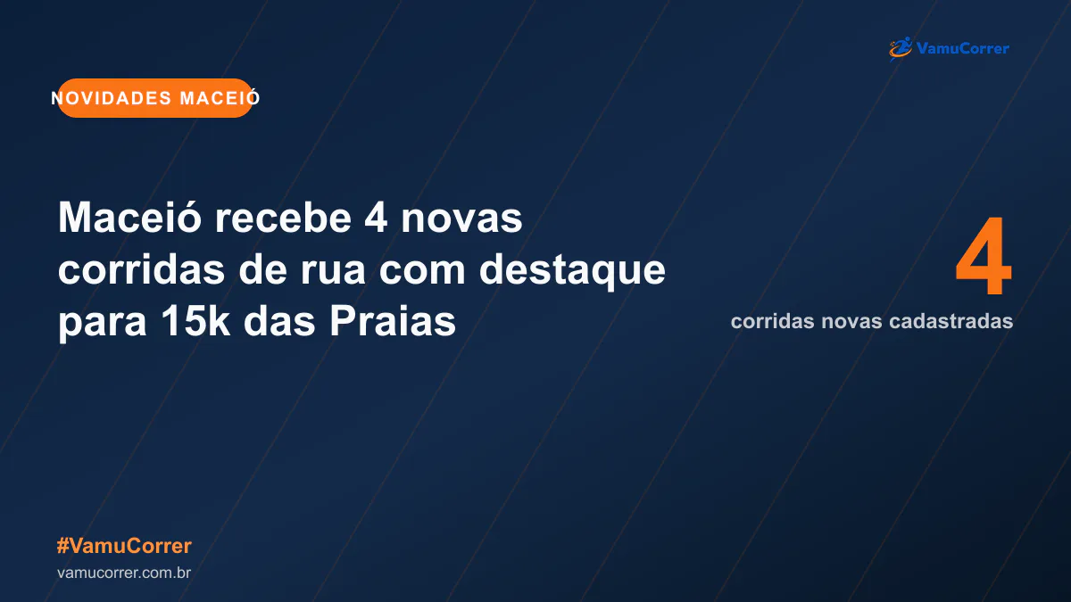 Maceió recebe 4 novas corridas de rua com destaque para 15k das Praias