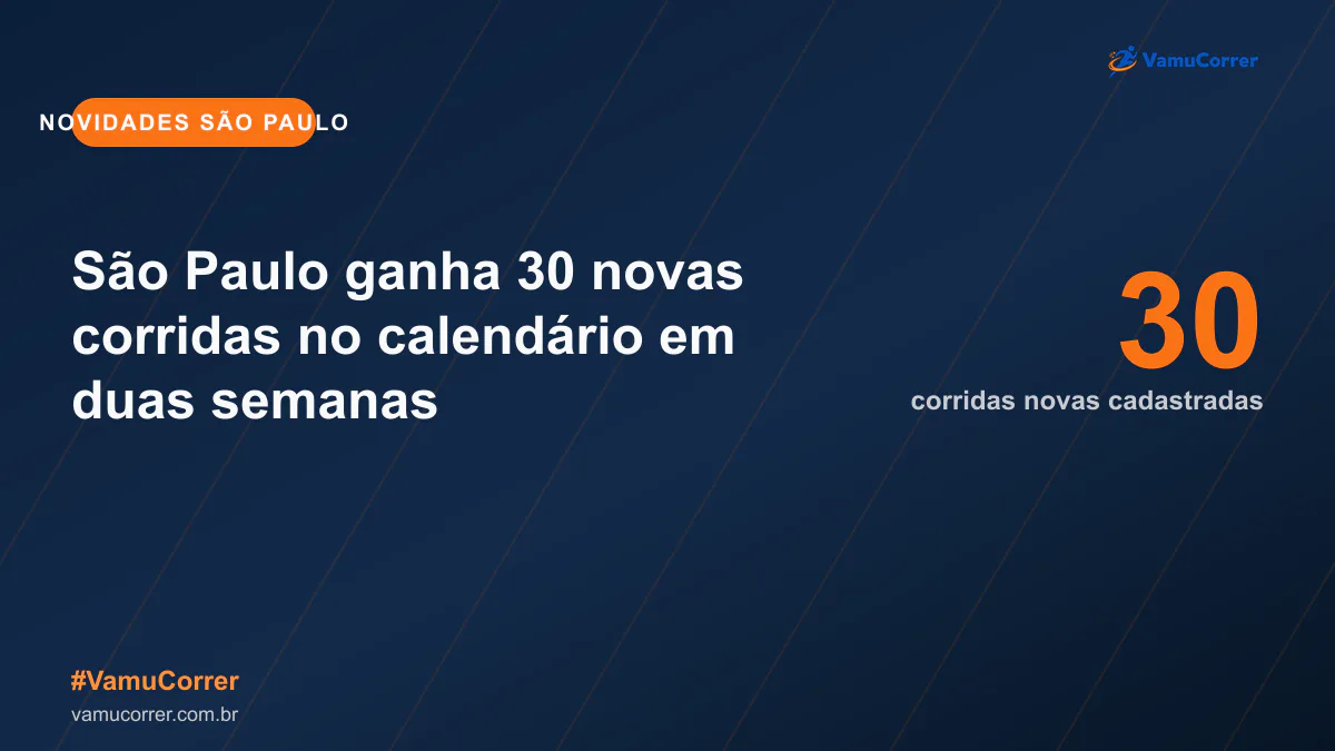 São Paulo ganha 30 novas corridas no calendário em duas semanas